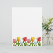 Spring Tulips Letterhead (Standing Front)