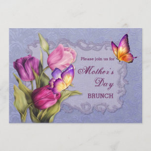 Spring Tulips Mother's Day Brunch Invitation