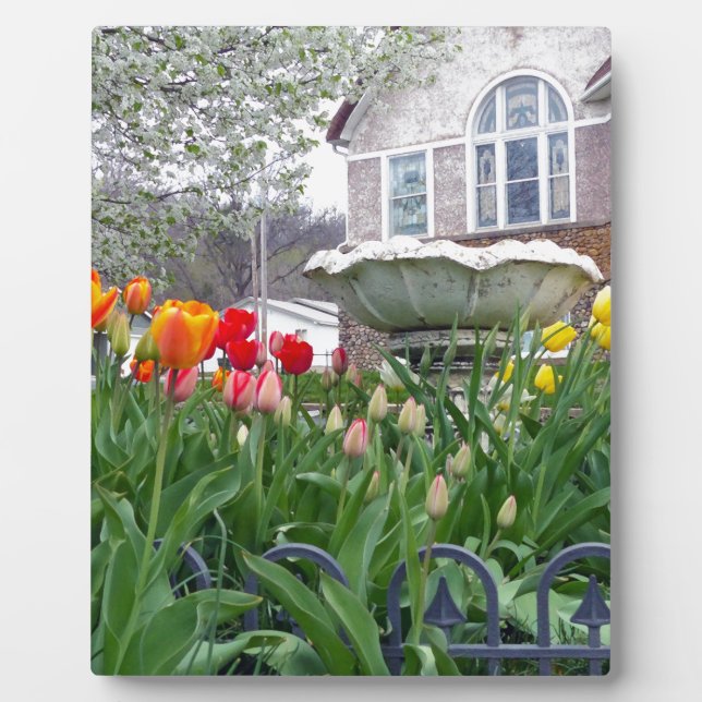 Spring Tulips Plaque (Front)