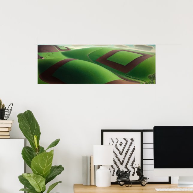 Spring Turning by Grant Wood Poster (Home Office)