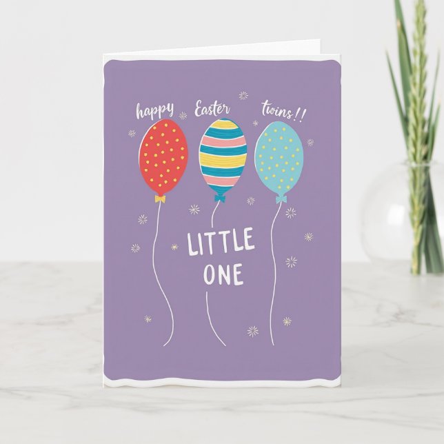 Spring Twins Little One Card (Front)