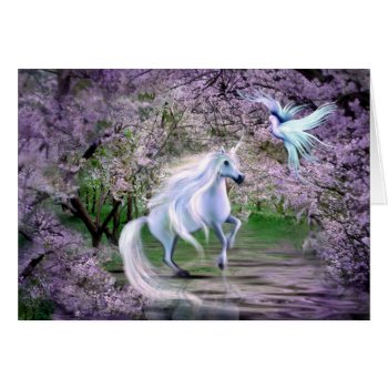 Spring Unicorn Fantasy by deemac2 at Zazzle
