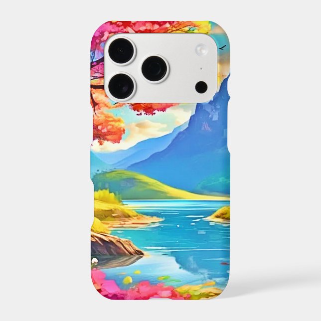 Spring Valley: Mountain View Iphone Case (Back)