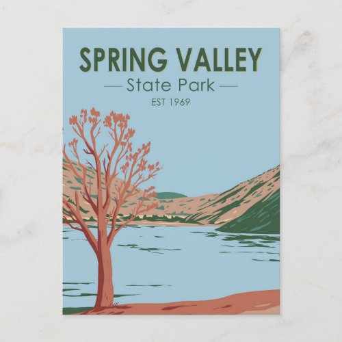 Spring Valley State Park Nevada Vintage Postcard