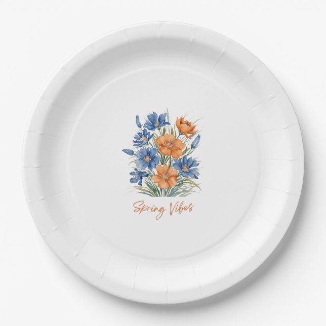 Spring VIbes Paper Plates (Front)