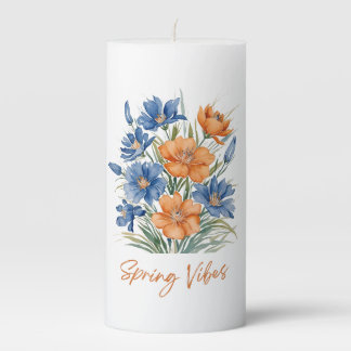 SPRING VIBES PILLAR CANDLE