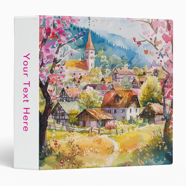 Spring Village 3 Ring Binder (Front/Spine)