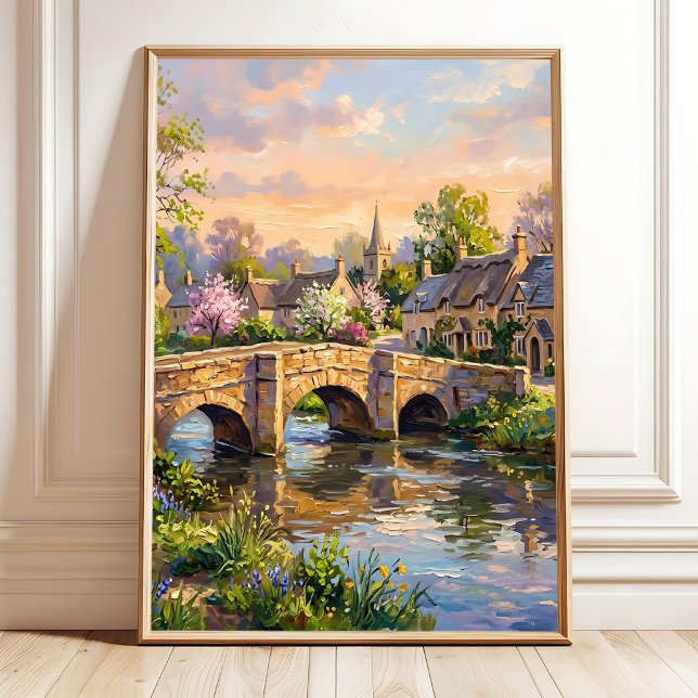 Spring Village Impressionist Wall Art (Creator Uploaded)