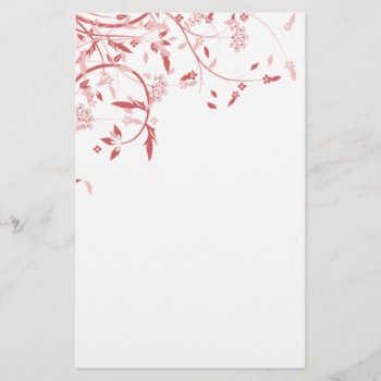 Spring Vine & Birds & White Stationary Stationery by CoutureDesigns at Zazzle