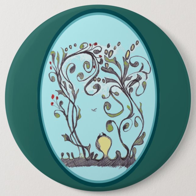 Spring Vines Just Wanna Have Some Fun Button (Front)