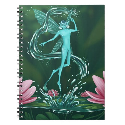 Spring Water Fairy Spiral Notebook