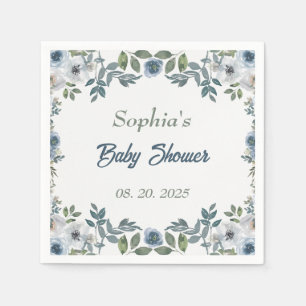 Spring Watercolor Baby Shower Napkins
