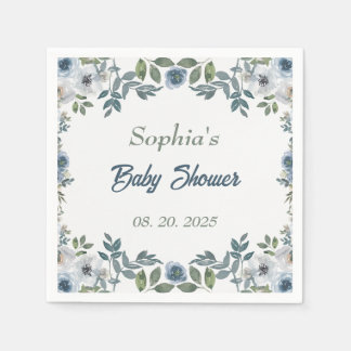 Spring Watercolor Baby Shower Napkins