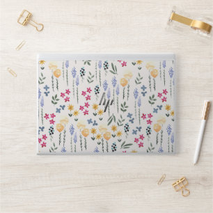 Spring Watercolor Botanical Blooming Seamless HP Laptop Skin