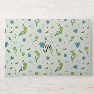 Spring Watercolor Botanical Blooming Seamless HP Laptop Skin