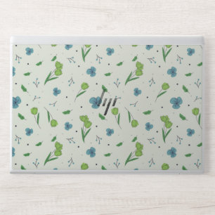 Spring Watercolor Botanical Blooming Seamless HP Laptop Skin