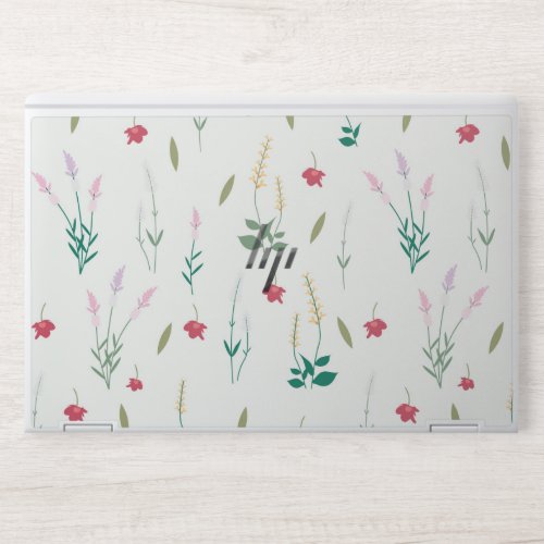 Spring Watercolor Botanical Blooming Seamless HP Laptop Skin