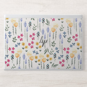 Spring Watercolor Botanical Blooming Seamless HP Laptop Skin