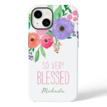 Spring Watercolor Floral Blessed