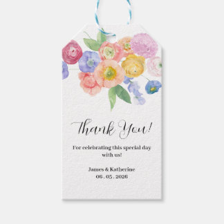 Spring Watercolor Floral Gift Tags