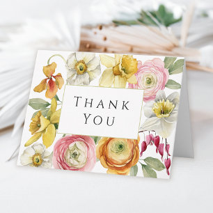 Spring Watercolor Floral Thank You