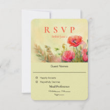 Spring Watercolor Floral Wedding