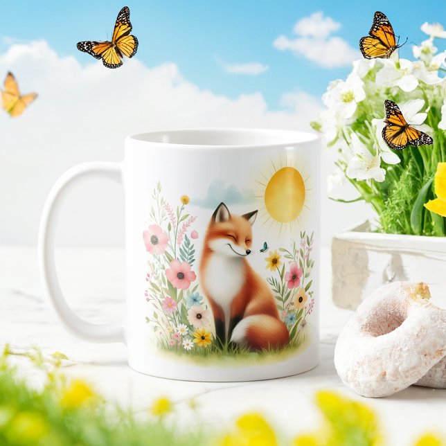 Spring Watercolor Fox - Kid Mug (Creator Uploaded)
