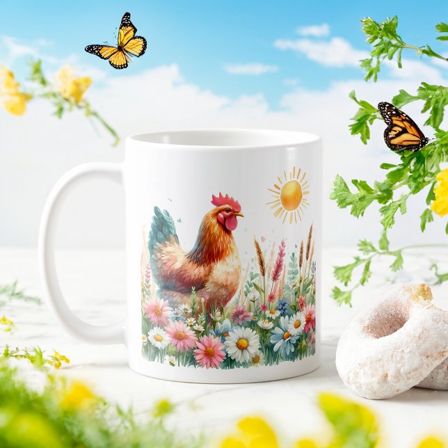 Spring Watercolor Hen - Kid Mug (Creator Uploaded)
