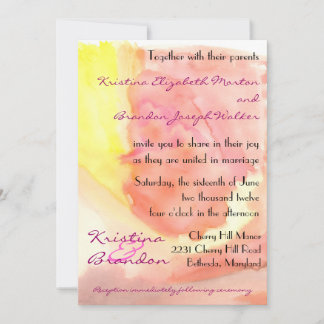 Spring Watercolors Invitation