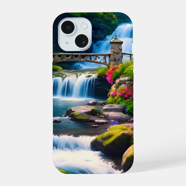 Spring Waterfall 1 Iphone Case (Back)