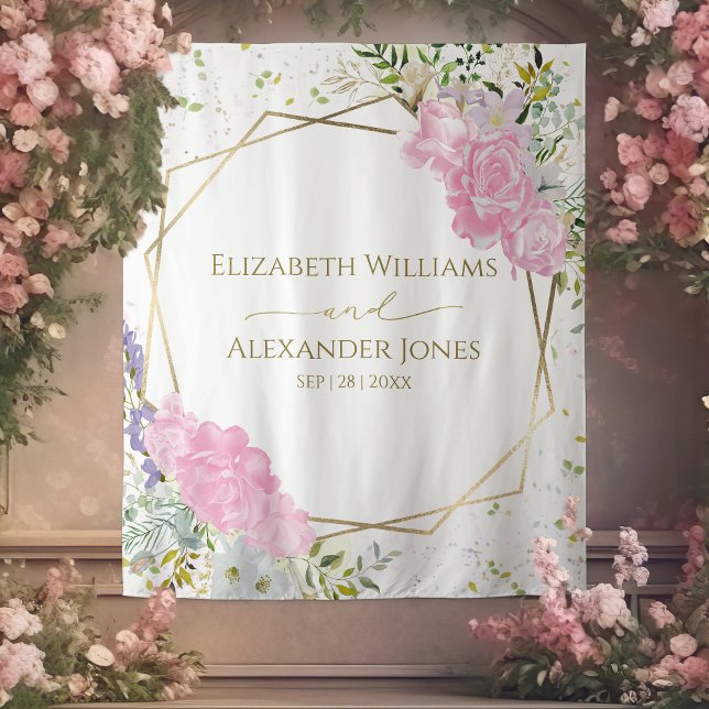 Spring Wedding Backdrop Pastel Color Wildflower (Creator Uploaded)