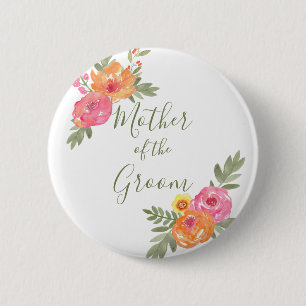 Spring Wedding flowers Mother of the Groom Button