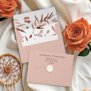 Spring Wedding Invitation Envelope Wildflower