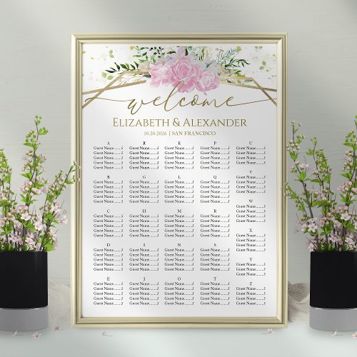Spring Wedding Seating Charts Gilded Wildflower