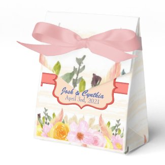 Spring Wedding Theme Favor Boxes