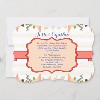 Spring Wedding Theme Invitation