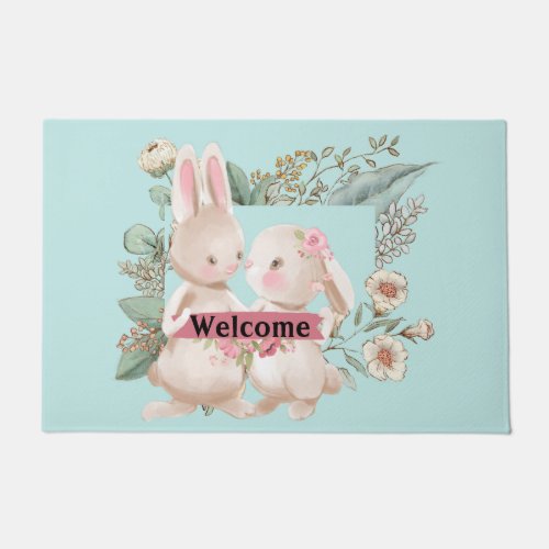 Spring Welcome Doormat