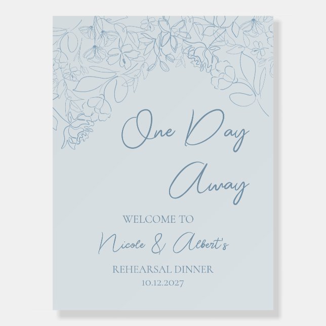 Spring Whimsy Rehearsal Dinner Sign (Front)