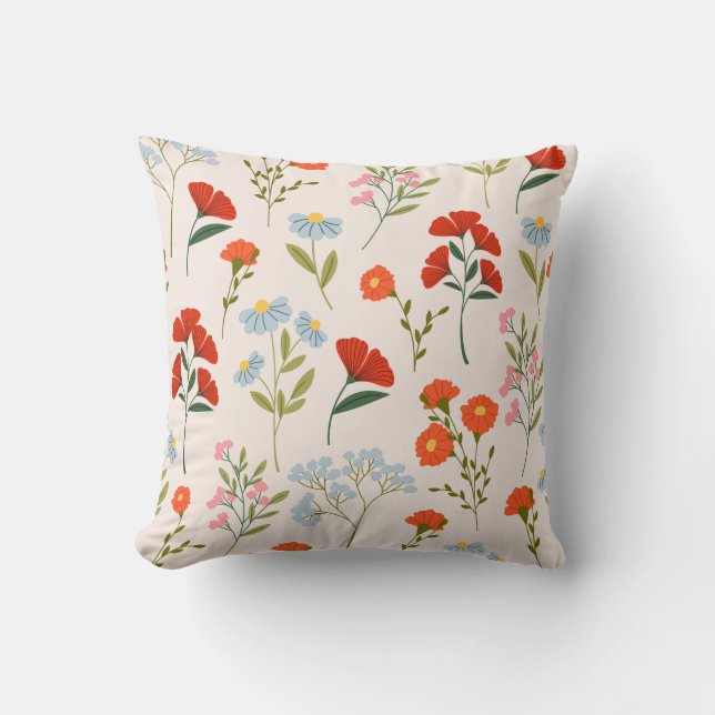Spring Whispers Throw Pillow (Front)