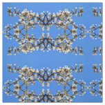 Spring white cherry Blossoms Fabric