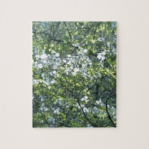 spring white dogwood flowers jigsaw puzzle