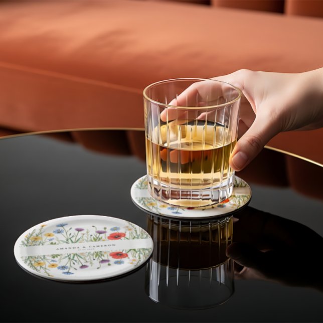 Spring Wild Flower Meadow  Wedding Paper Plates (Creator Uploaded)