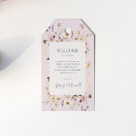 Spring Wildflower | Blush Wedding Welcome Gift Tags<br><div class="desc">This spring wildflower | blush wedding welcome gift tags is perfect for your rustic vintage boho wedding. The design features colorful, elegant minimalist pastel watercolor wild flowers. It reminds the viewer of a classic simple bohemian summer garden meadow. A highlight of the design is how the floral and the greenery...</div>