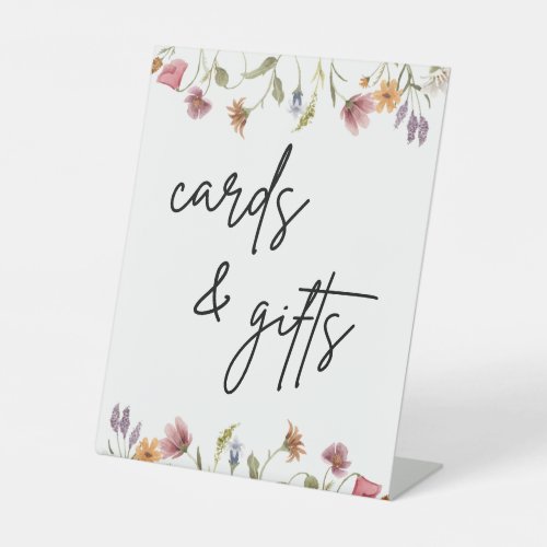 Spring Wildflower Cards and Gifts Table Sign