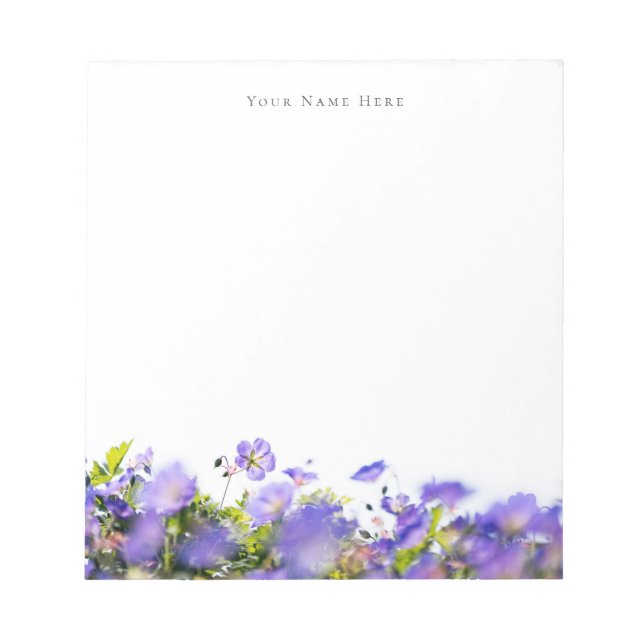 Spring wildflower customizable Notepad (Front)