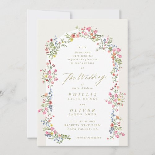 Spring wildflower delicate pretty garden wedding