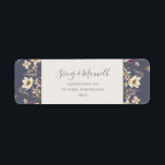 Spring Wildflower | Dusty Purple Return Address Label<br><div class="desc">This spring wildflower | dusty purple return address label is perfect for your rustic vintage boho wedding. The design features colorful, elegant minimalist pastel watercolor wild flowers. It reminds the viewer of a classic simple bohemian summer garden meadow. A highlight of the design is how the floral and the greenery...</div>