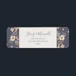 Spring Wildflower | Dusty Purple Return Address Label<br><div class="desc">This spring wildflower | dusty purple return address label is perfect for your rustic vintage boho wedding. The design features colorful, elegant minimalist pastel watercolor wild flowers. It reminds the viewer of a classic simple bohemian summer garden meadow. A highlight of the design is how the floral and the greenery...</div>
