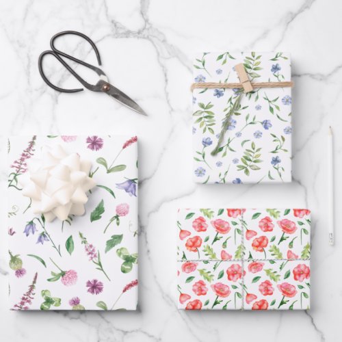 Spring Wildflower Essential Wrapping Paper Sheets