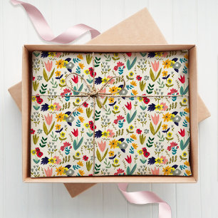 Spring Wildflower Floral Gift Wrap Tissue Paper